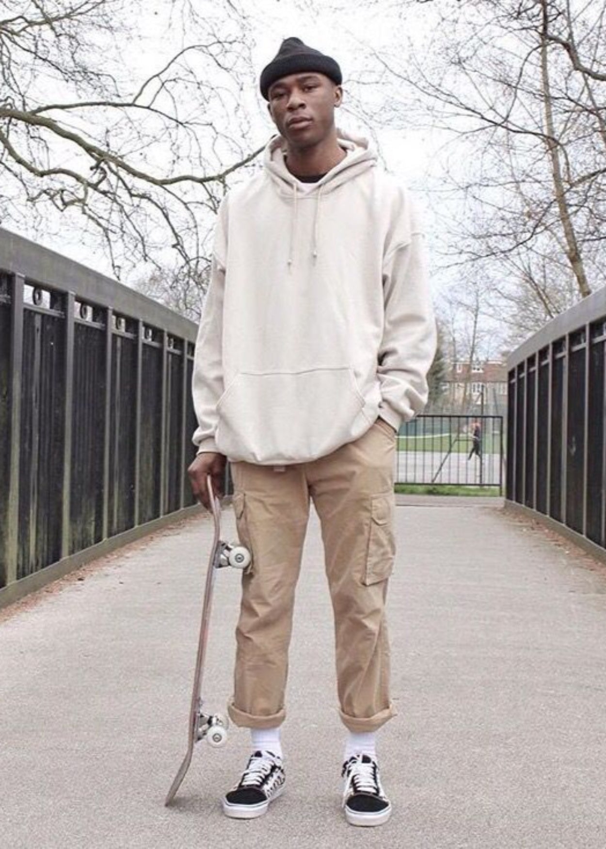 Atlas Men's Sandstone Beige Hoodie