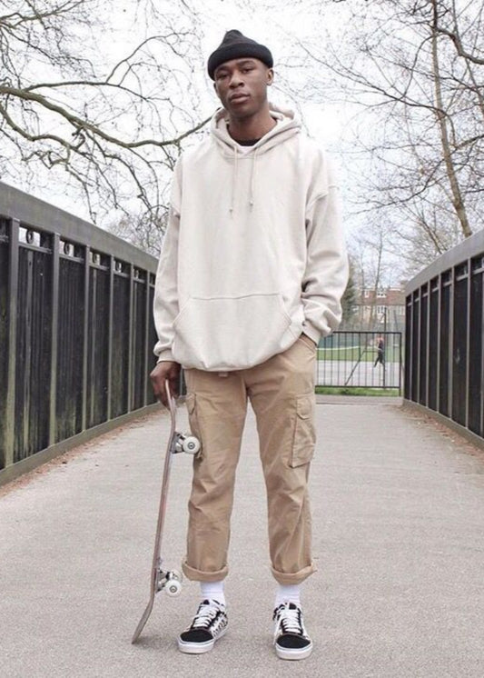 Atlas Men's Sandstone Beige Hoodie